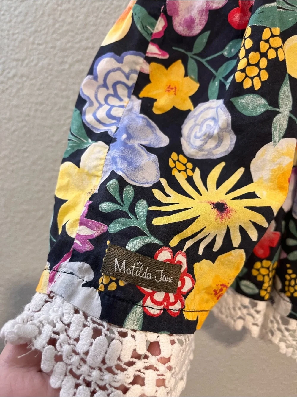 Matilda Jane 100% Cotton Floral Tunic Dress Top Size 4